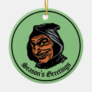 Creepy Weird Keramik Ornament