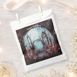 Creepy Woods Full Moon Happy Halloween Geschenktütchen