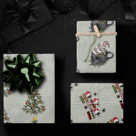 Creepy XMAS | Eine sehr gotische Tasse Geschenkpapier Set