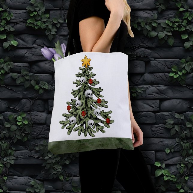 Creepy XMAS | Eine sehr gotische Weihnachtsbaumgru Tasche (Von Creator hochgeladen)