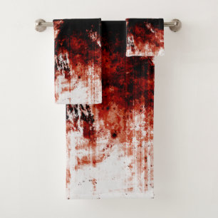 Creepy Zombie Bloody Badtuch Set