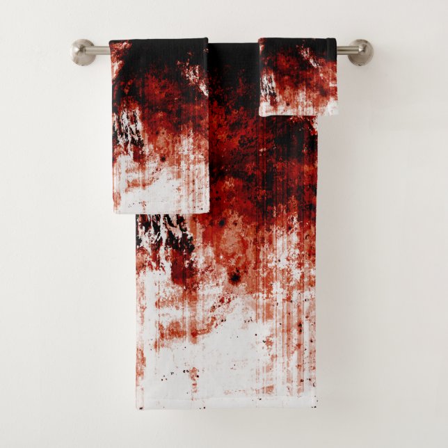 Creepy Zombie Bloody Badtuch Set (Insitu)