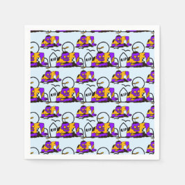 Creepy Zombies Spooky Halloween-Party Serviette