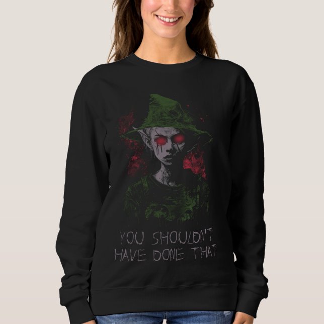 Creepypasta Cosplay The Drowned Costume Horror Elf Sweatshirt (Vorderseite)