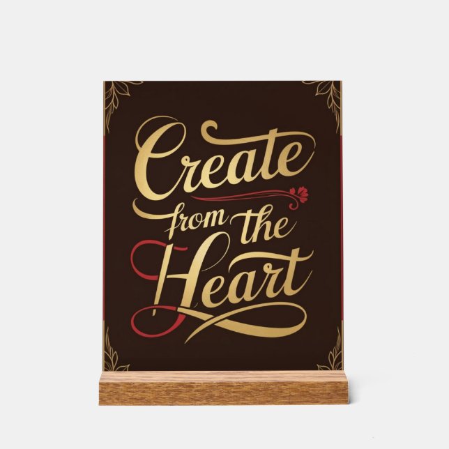 Créer À Partir Du Coeur (Recto)