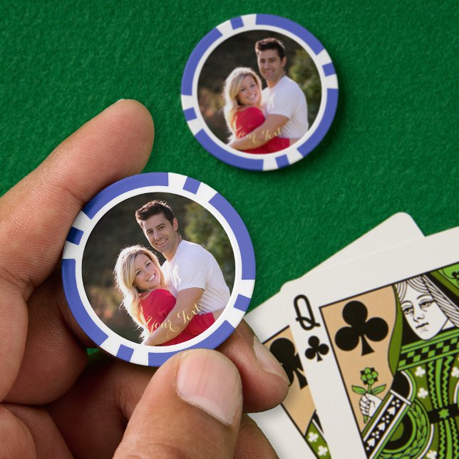 Créer des jetons de jeu personnalisés de tournoi d (Create Custom Photo Poker Tournament Game Chips)