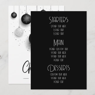 Créer des menus de Noël Ornements personnalisés