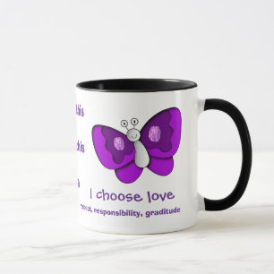 Créer des Mugs d'attitude d'amour pour la paix par