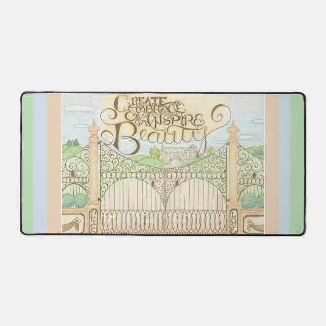 Créer Embrassage et Inspirer Beauty Desk Mat (Recto)