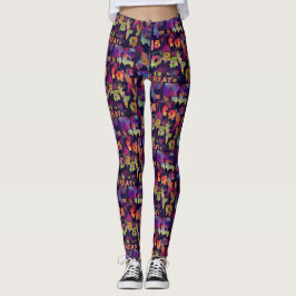 CRÉER est de DÉTRUIRE Graffiti imprimés Leggings