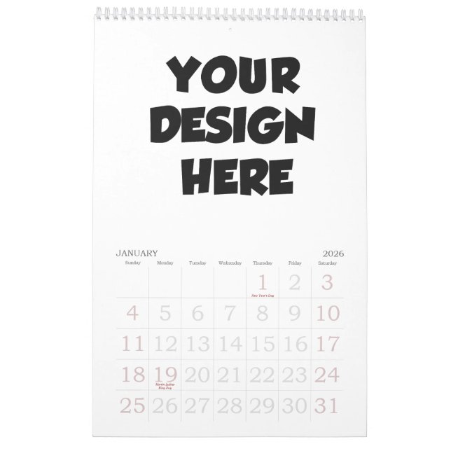 Créer un calendrier personnalisé - générateur de c (Jan 2026)