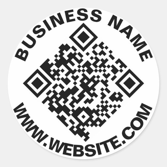 Créer un code QR - Stickers Simple Round 20 (Devant)