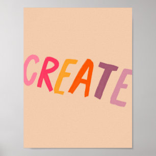 CRÉER une affiche colorée