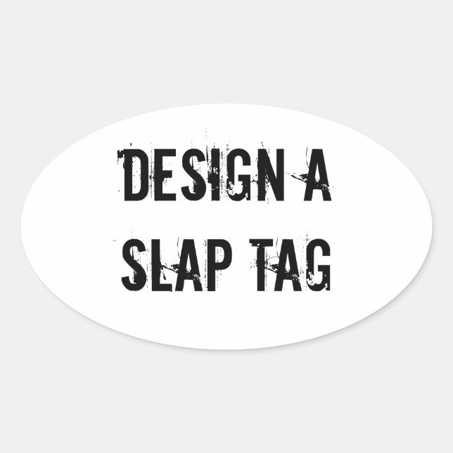 Créer une étiquette Slap Design Sticker Graffitti (Devant)