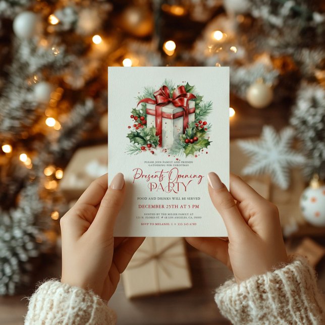 Créer votre cadeau de Noël Invitation de fête d'ou (Créateur téléchargé)