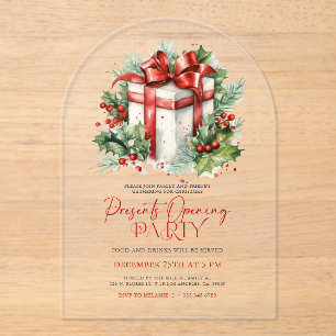 Créer votre cadeau de Noël Invitation de fête d'ou