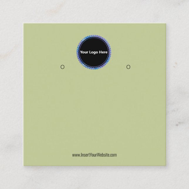 Créer votre carte d'affichage d'écoute de logo per (Devant)