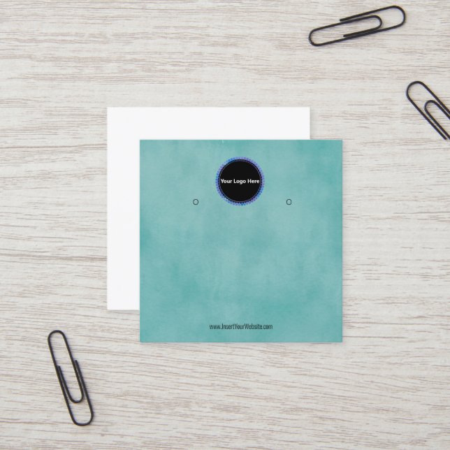 Créer votre carte d'affichage d'écoute de logo per (Devant/Arrière en situation)