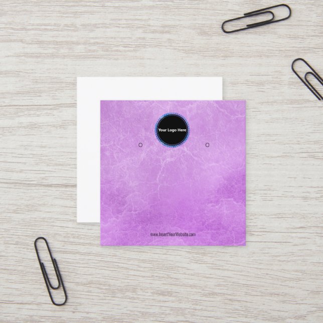 Créer votre carte d'affichage d'écoute de logo per (Devant/Arrière en situation)