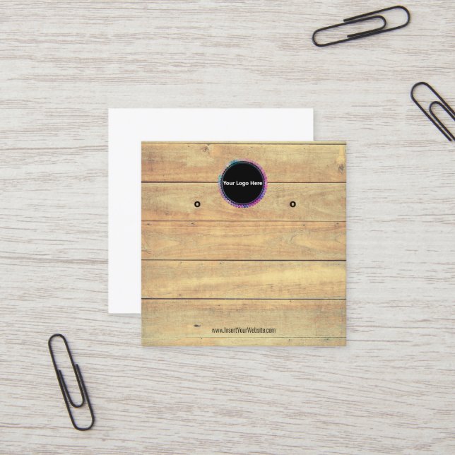 Créer votre carte d'affichage d'écoute de logo per (Devant/Arrière en situation)