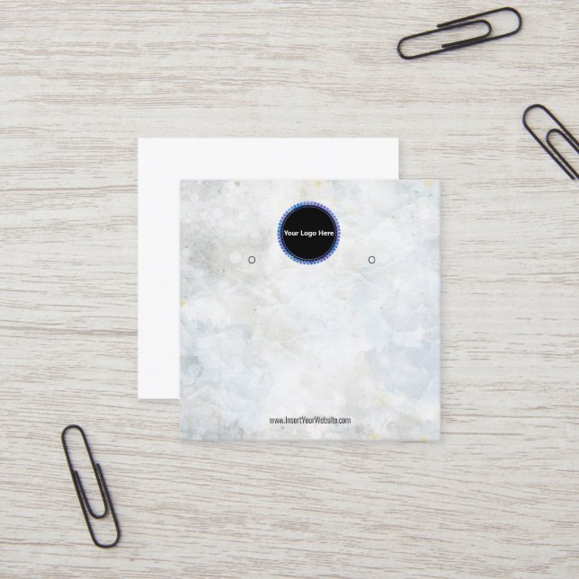 Créer votre carte d'affichage d'écoute de logo per (Devant/Arrière en situation)