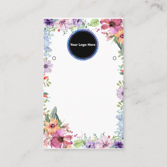 Créer votre carte d'affichage d'écoute de logo per (Devant)