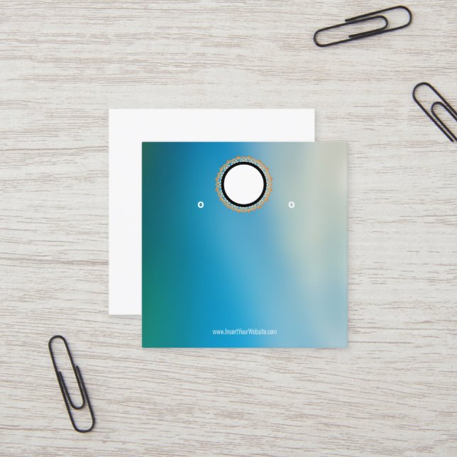 Créer votre carte d'affichage d'écoute de logo per (Devant/Arrière en situation)