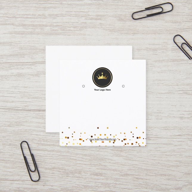 Créer votre carte d'affichage d'écoute de logo per (Devant/Arrière en situation)