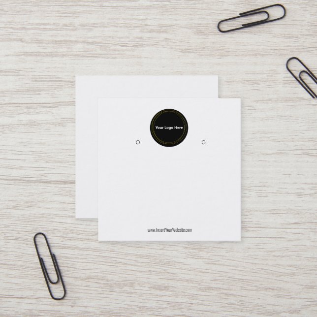 Créer votre carte d'affichage d'écoute de logo per (Devant/Arrière en situation)