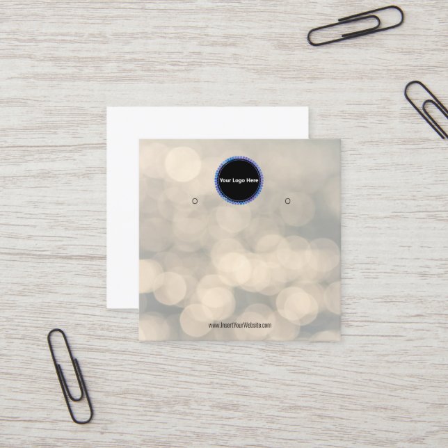 Créer votre carte d'affichage d'écoute de logo per (Devant/Arrière en situation)