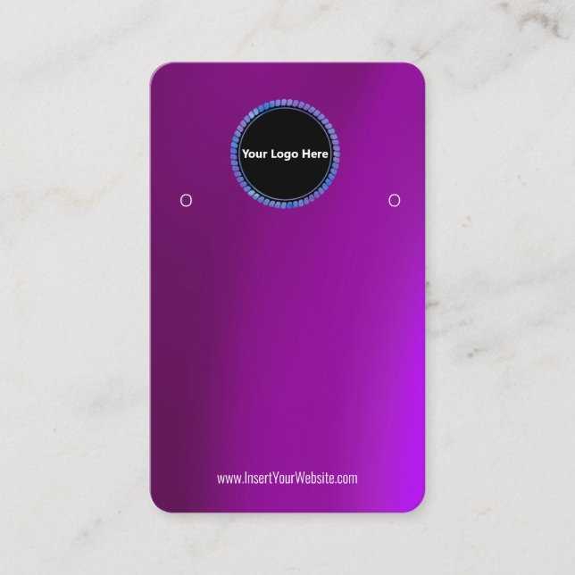 Créer votre carte d'affichage d'écoute de logo per (Devant)