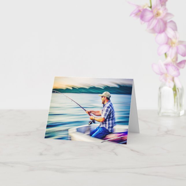Créer votre Carte photo de pêche (Orchidée)