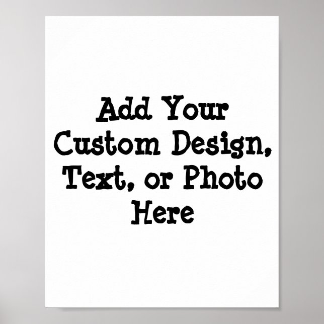 Créer votre propre affiche - Design Customisé (Devant)