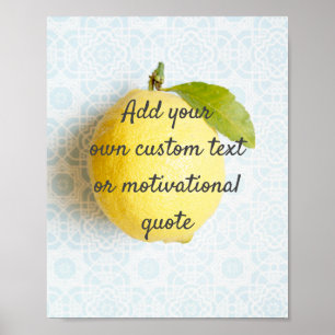 Créer votre propre affiche personnalisée - Citron