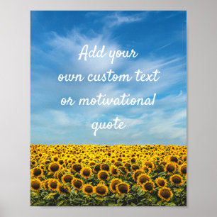 Créer votre propre affiche personnalisée - Fleurs 