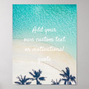Créer votre propre affiche personnalisée - Plage