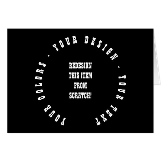 Créer votre propre carte de menu (Devant horizontal)