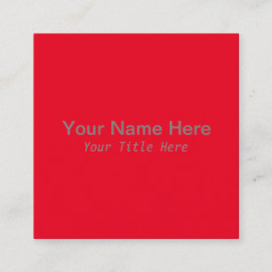 Créer votre propre Carte de visite Carré