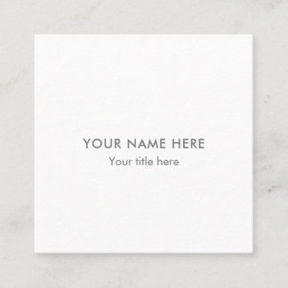 Créer votre propre Carte de visite Carré Carré