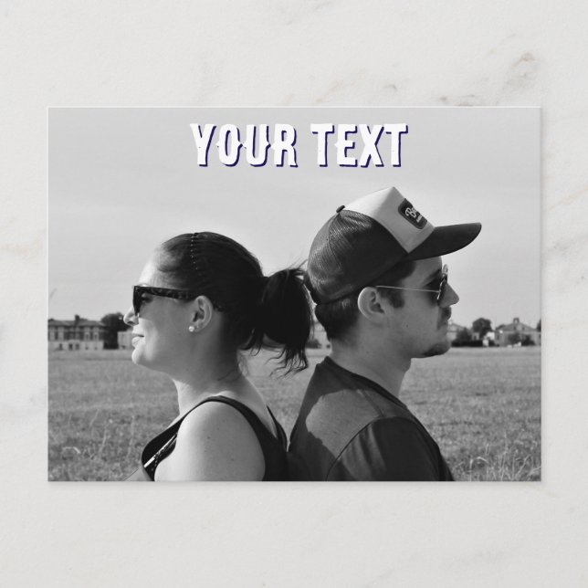 créer votre propre carte postale photo et texte (Devant)