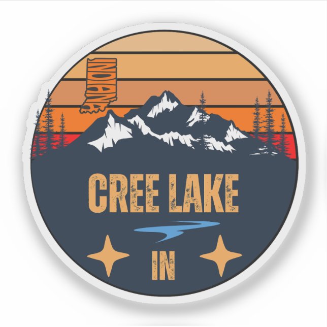 Creesee, Indiana Aufkleber (Vorderseite)