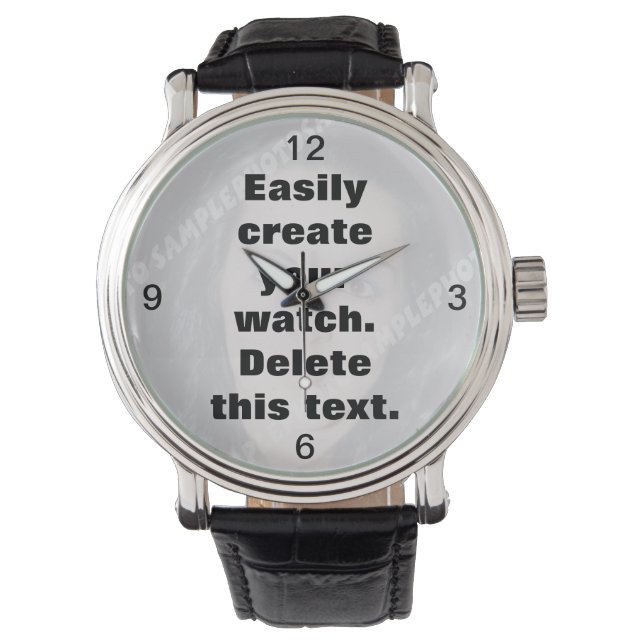 Créez facilement votre propre montre personnalisée (devant)