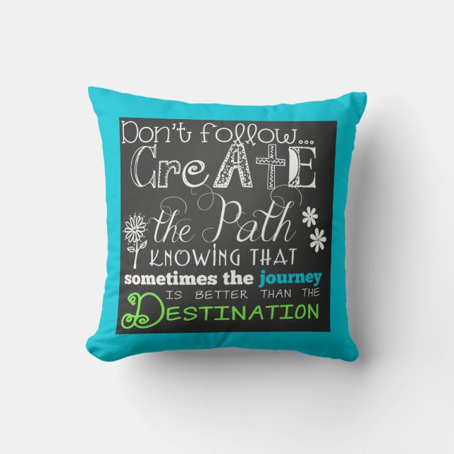 Créez le coussin de motivation de chemin (Recto)