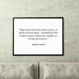 Créez un poster avec votre Citation préférée