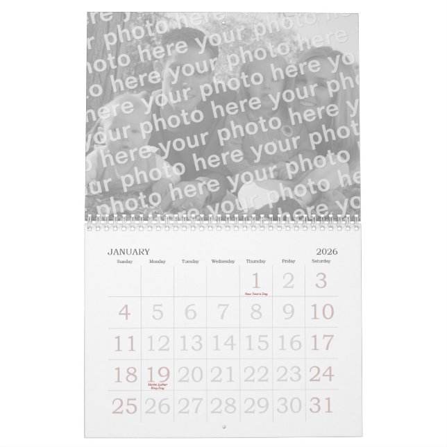 Créez vos propres calendriers 2012 de photo (Jan 2026)