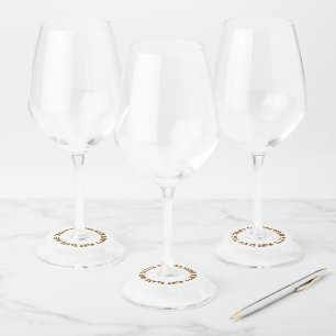 Créez vos propres étiquettes de verre à vin rond m