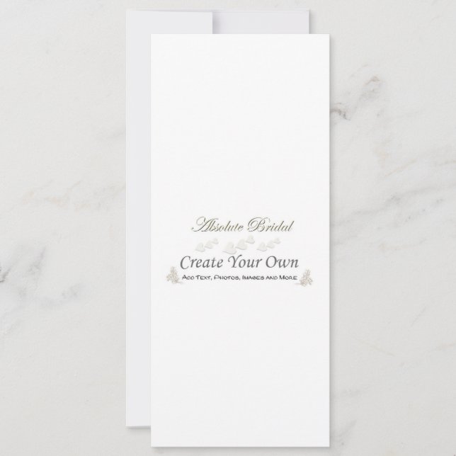 Créez vos propres invitations de mariage 4" x (Devant)