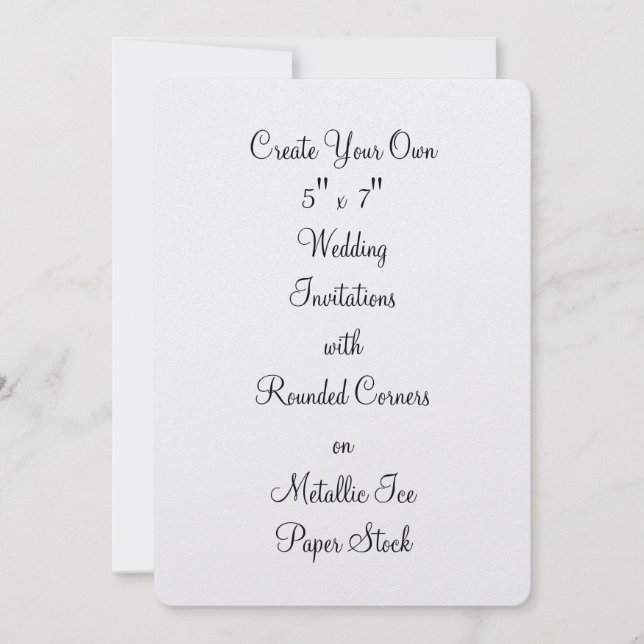 Créez vos propres invitations de mariage 5" x 7" (Devant)