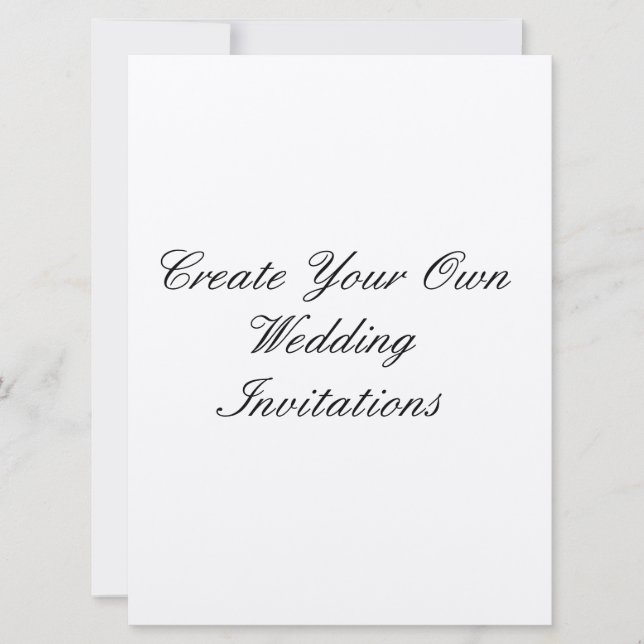 Créez vos propres invitations de mariage 6,5" x (Devant)