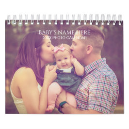 Créez vos propres photos de bébé 2025 Calendrier